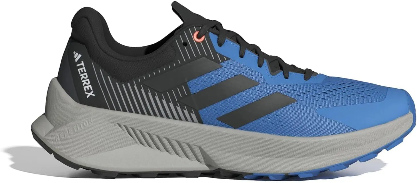 adidas Mens Terrex Soulstride Flow Trail Trail Running Sneakers Shoes - Black, White