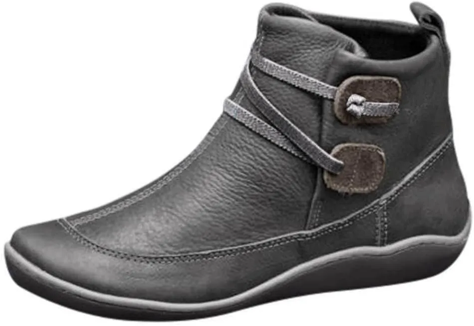 AMDBEL Ankle Boots for Women Wide Width, Arch Support Ankle Boots for Women Womens Low Heel Fashion Lace Up Zipper Booties Slip On Fall Winter Short Booties Chelsea Boots Women Platform Boots