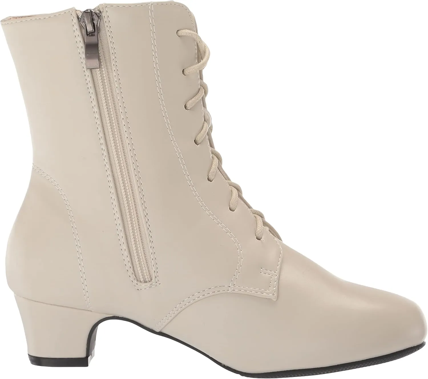 AmeriMark Jada Lace Up Ankle Boots Low Heeled Boots for Women