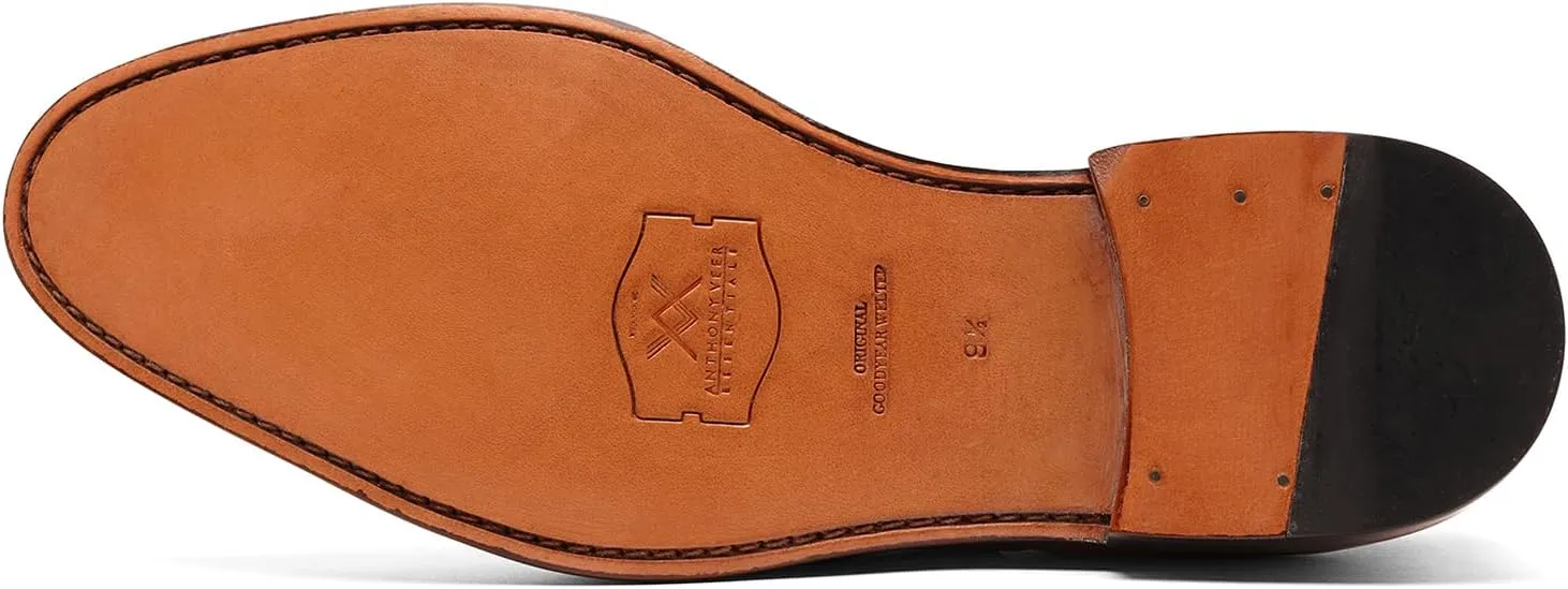 Anthony Veer Clinton Cap-Toe Oxford Dress Shoes for Men | Full-Grain Leather Upper | Goodyear Welt Construction | Ortholite Cushion Comfort | Recraftable Leather Outsole