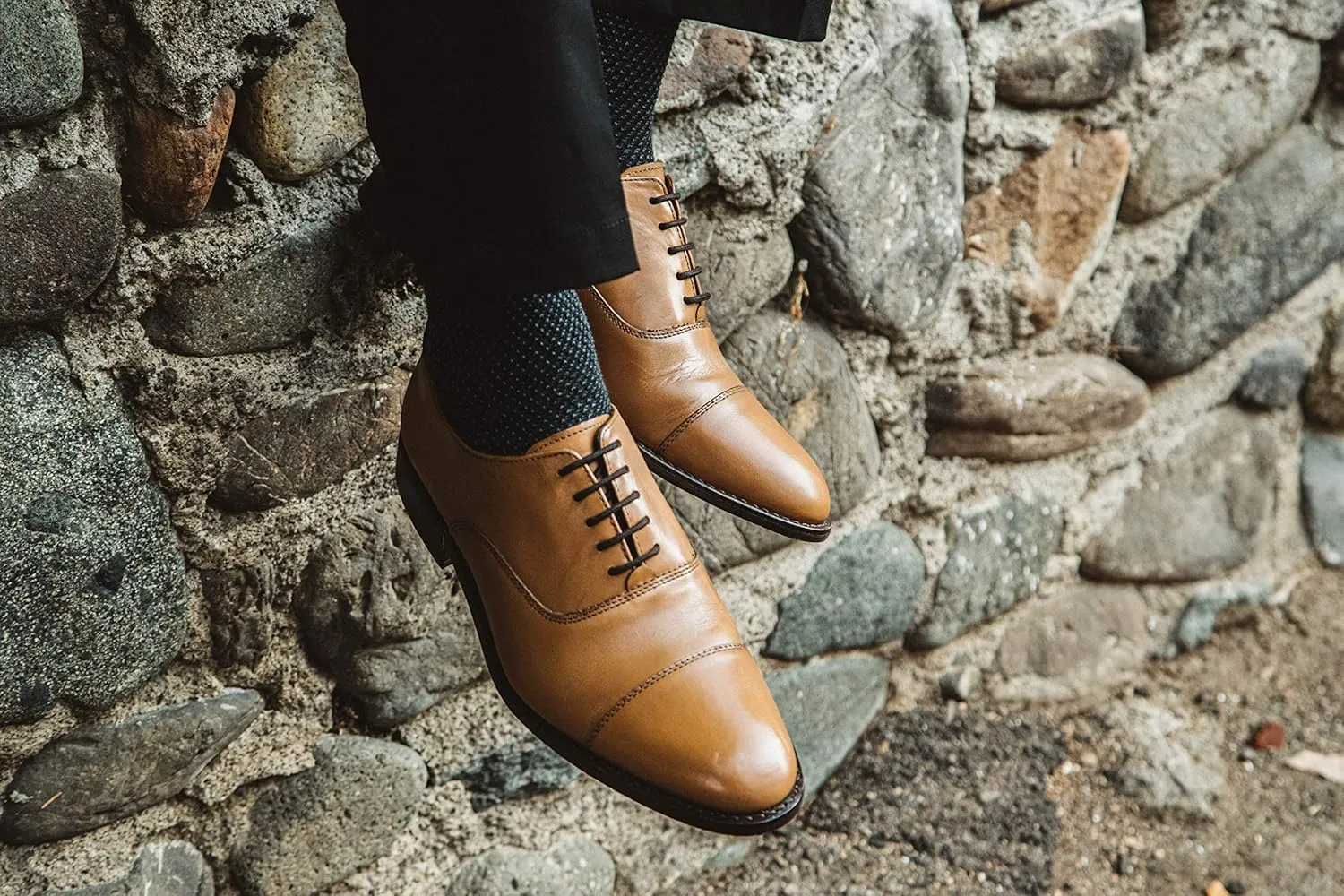 Anthony Veer Clinton Cap-Toe Oxford Dress Shoes for Men | Full-Grain Leather Upper | Goodyear Welt Construction | Ortholite Cushion Comfort | Recraftable Leather Outsole