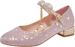 Baby Girl Wedding Dress Shoes Christmas Shoes Shoes Walking Shoes Sparkly Sandals Princess Ballet Mary Jane Sandals