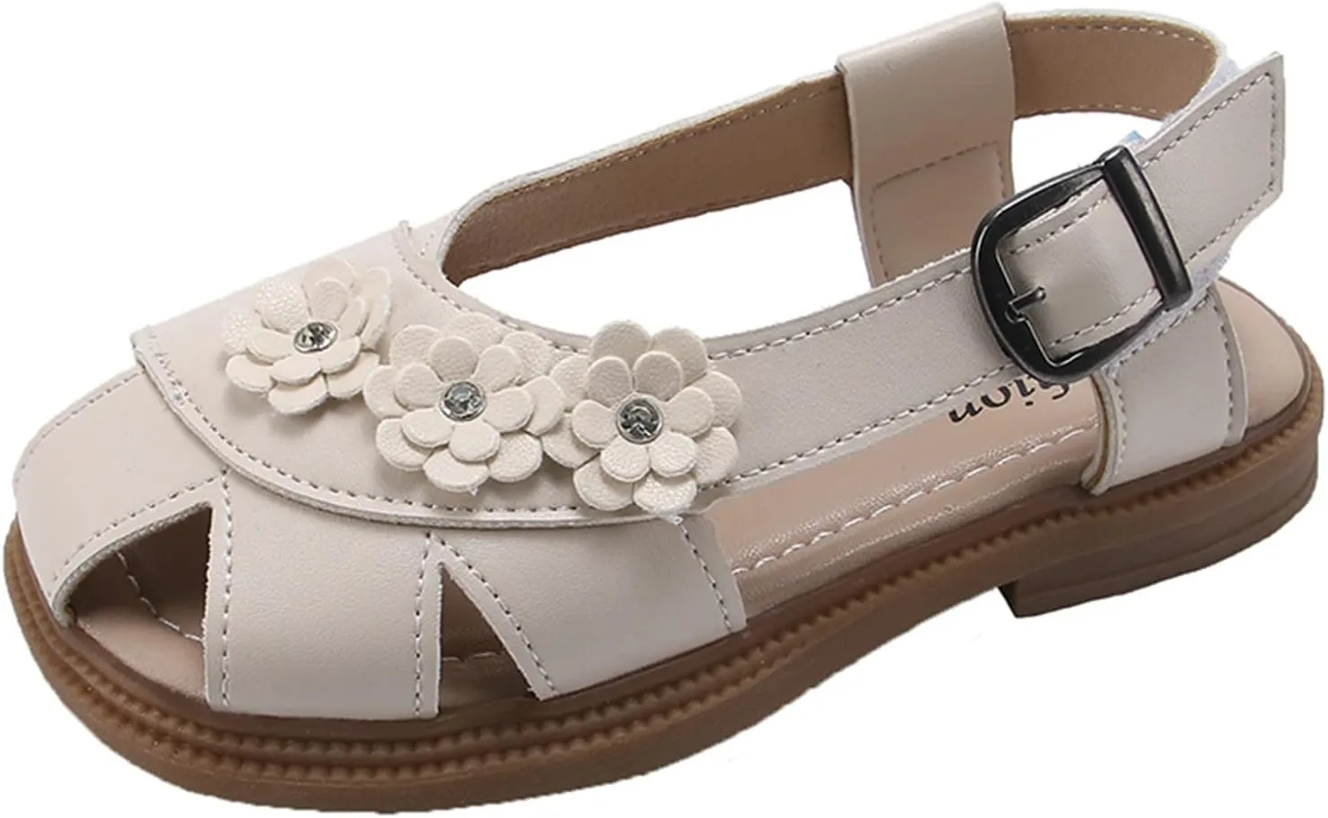 Children Shoes Flat Sandals Flower Hollow Beach Shoes Fashion Soft Sole Girls Boys Casual Sandals Puppy Slippers Kids (White, 10 Toddler)