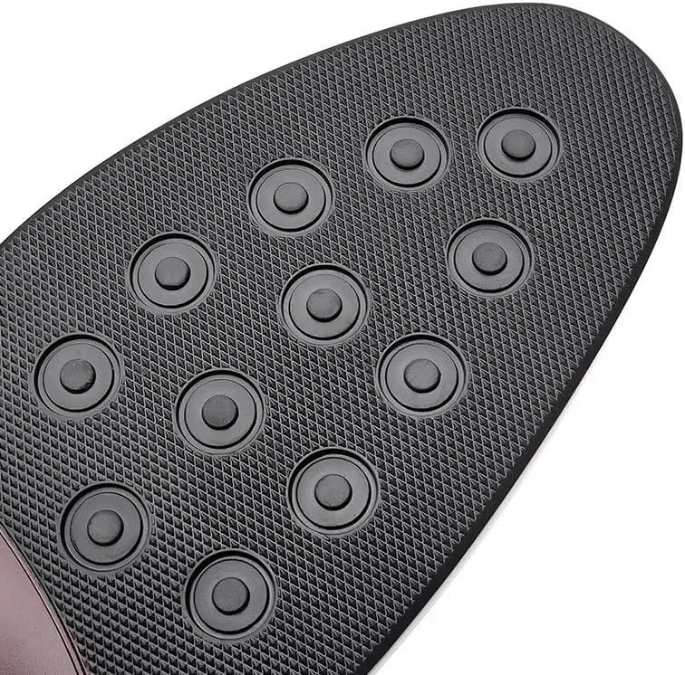 Classic Men's Leather Dress Shoes Mens Retro Comfortable Business Mens Oxfords Non-Slip Softsole Walking Shoes