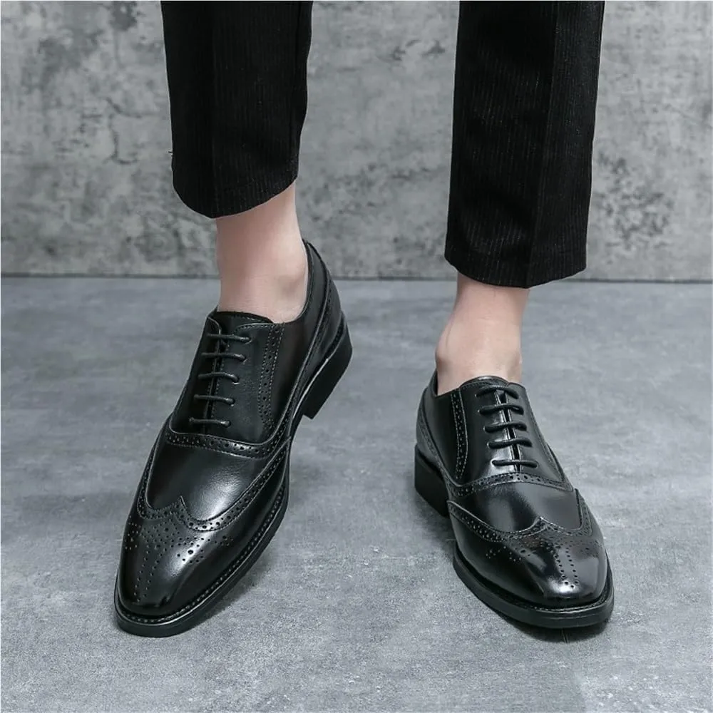 Comfortable Business Oxford Shoes for Men Soft Sole Leather Dress Shoes
