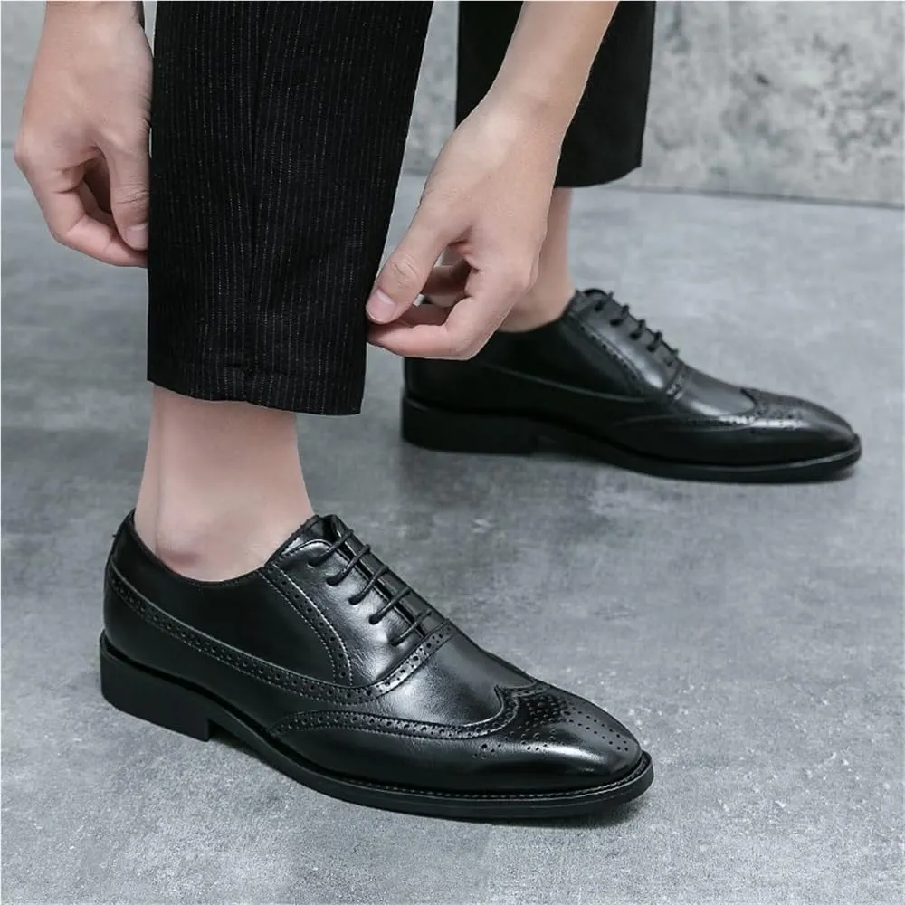 Comfortable Business Oxford Shoes for Men Soft Sole Leather Dress Shoes
