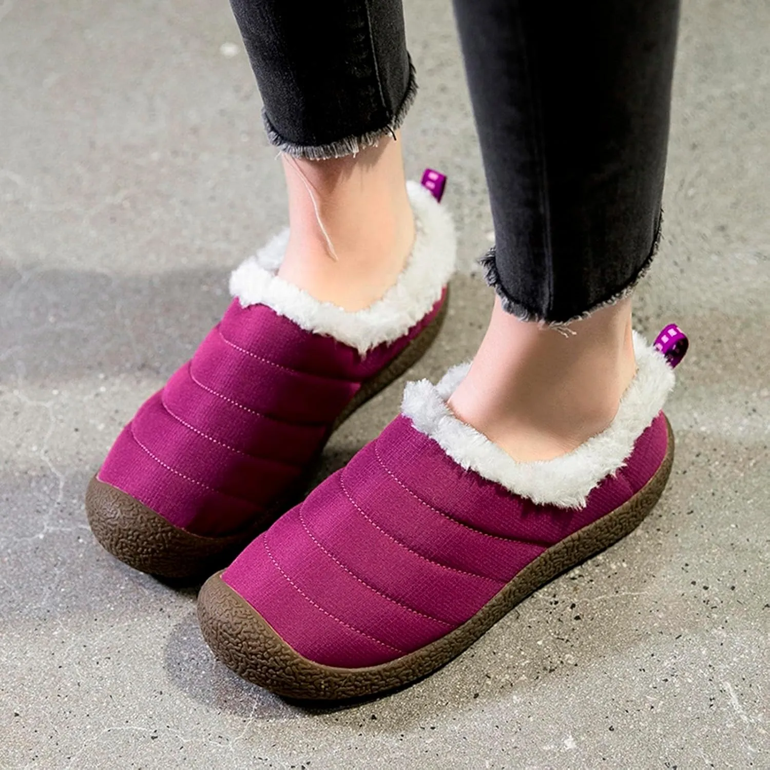 Couple Autumn And Winter Fashion Plus Wool Thickened Low Top Warm Shoes For Men And Women Soft Women Winter Calf Boots