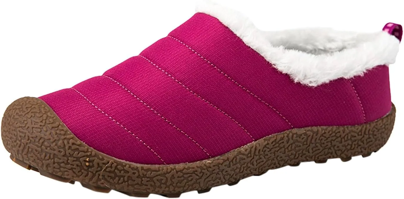 Couple Autumn And Winter Fashion Plus Wool Thickened Low Top Warm Shoes For Men And Women Soft Women Winter Calf Boots