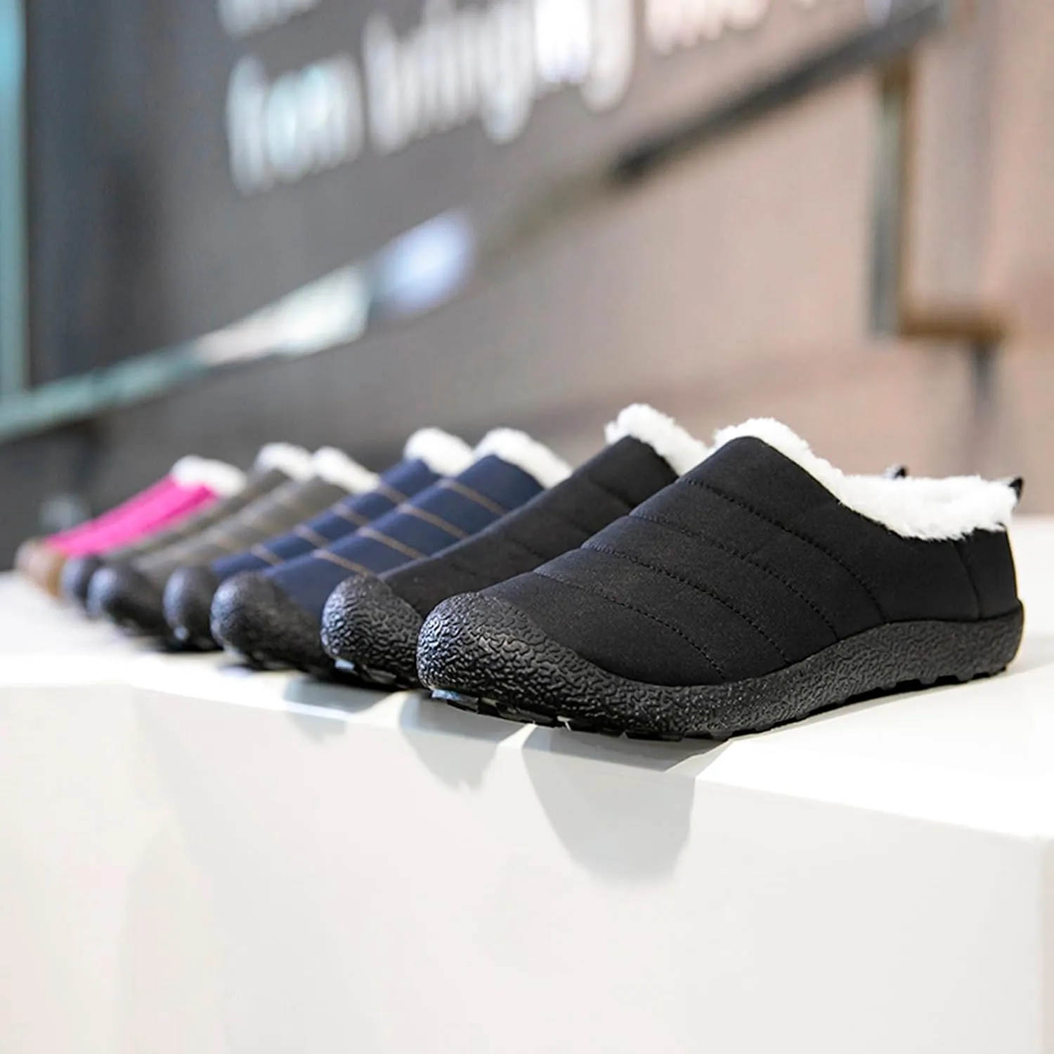 Couple Autumn And Winter Fashion Plus Wool Thickened Low Top Warm Shoes For Men And Women Soft Women Winter Calf Boots