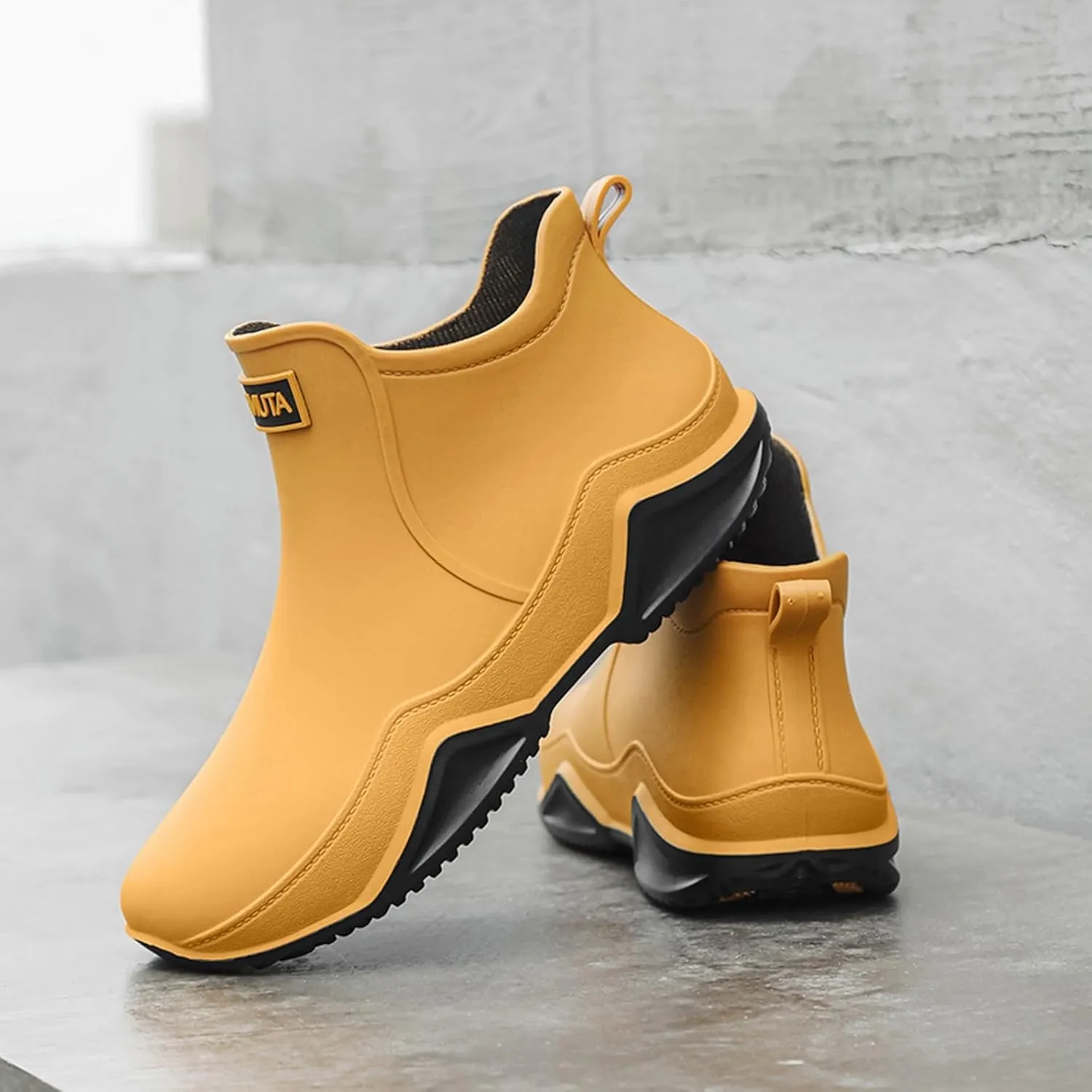 Couple Rain Shoes Outside Wear Versatile Water Shoes Thick Bottom Comfortable Non Slip Womens Original Short Rain Boot