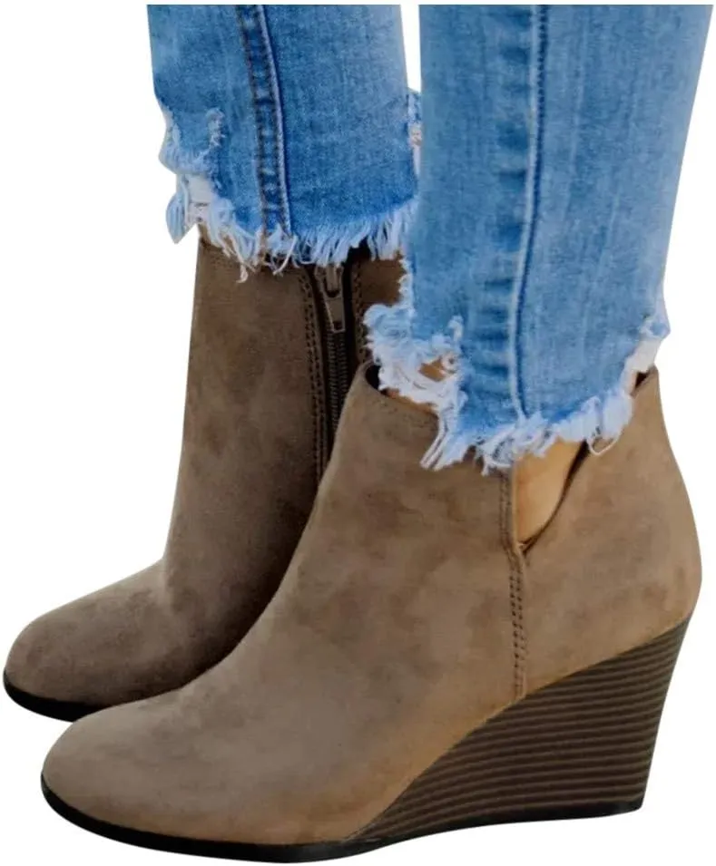 Cowboy Boots for Women Low Heel Rhinestone Ankle Booties Comfy Short Boots Chunky Block Western Shoes 52
