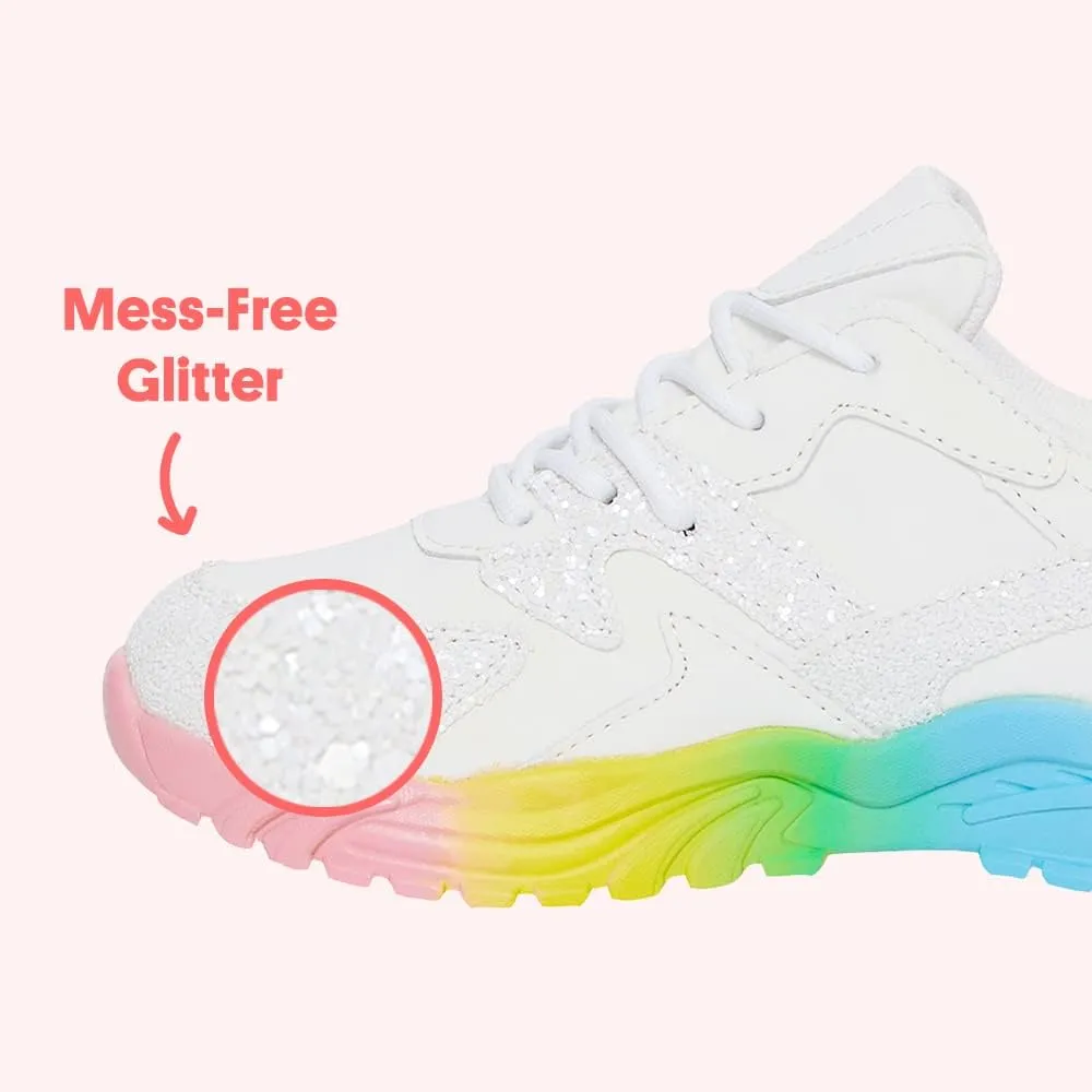 FabKids Girls Boys Tennis Shoes Lace up Athletic Sneakers Running Shoes for Toddler Little Kid Big Kid