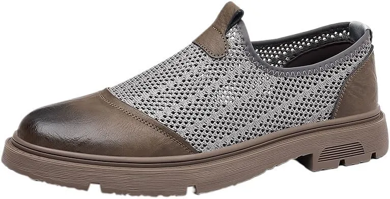 Fashion Mens Shoes Suede Vamp Prom Solid Color Round Toe Non Slip Shoe Slip-on