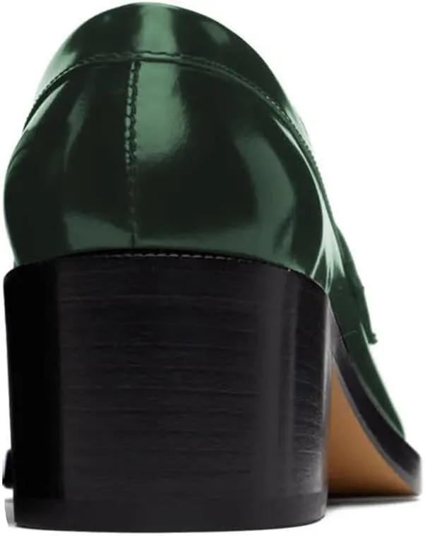FOWT Women Round Toe Tassel Knotes Loafers Slip On Chunky Mid Heel Oxfords Comfortable Formal Office Dress Shoes Size 4-16 US