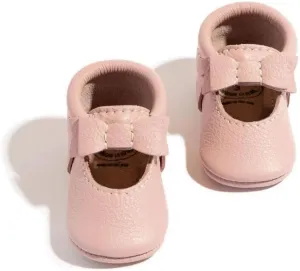 Freshly Picked Soft Sole Leather Ballet Flat Bow Moccassins - Baby Girl Shoes - Sizes 1-7 - Multiple Colors