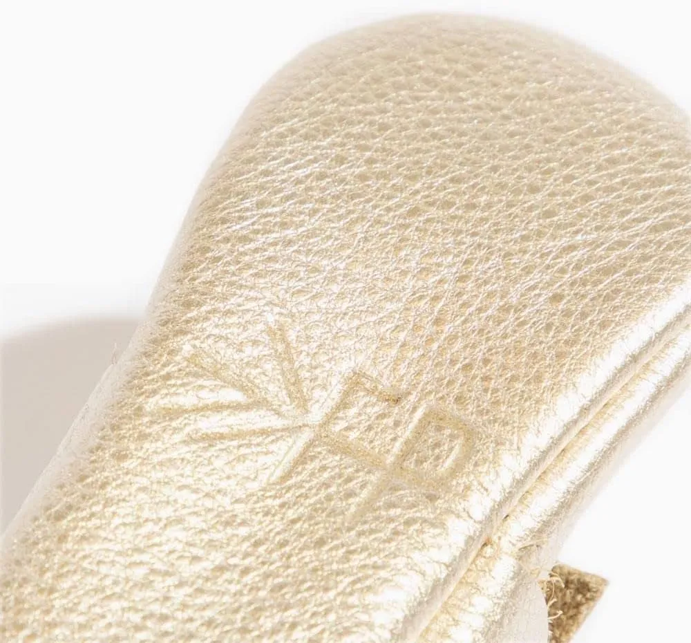 Freshly Picked Soft Sole Leather Ballet Flat Bow Moccassins - Baby Girl Shoes - Sizes 1-7 - Multiple Colors