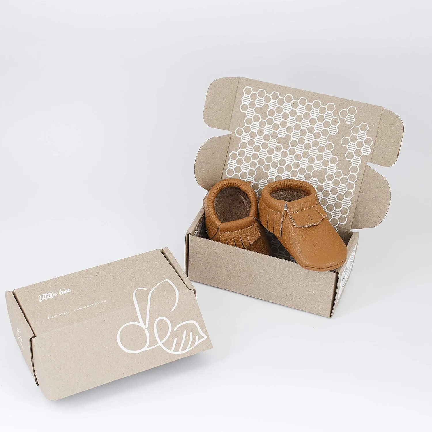 Fringe Baby Moccasins (Italian Leather) Baby Shoes, Soft Sole Baby Shoes, Newborns, Infants & Toddlers - Handmade Genuine Leather Baby Boy Shoes, Baby Girl Shoes