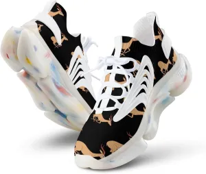 Gazelle Animal African Antelope Men's Running Shoes Lightweight Walking Shoe Breathable Sneaker