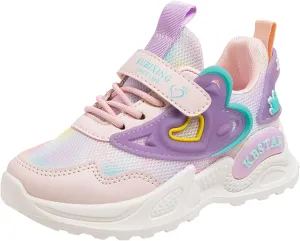 Girls Shoes Kids Girls Tennis Shoes for Running Athletic Walking Gym Sports Lightweight Breathable Fashion Sneakers