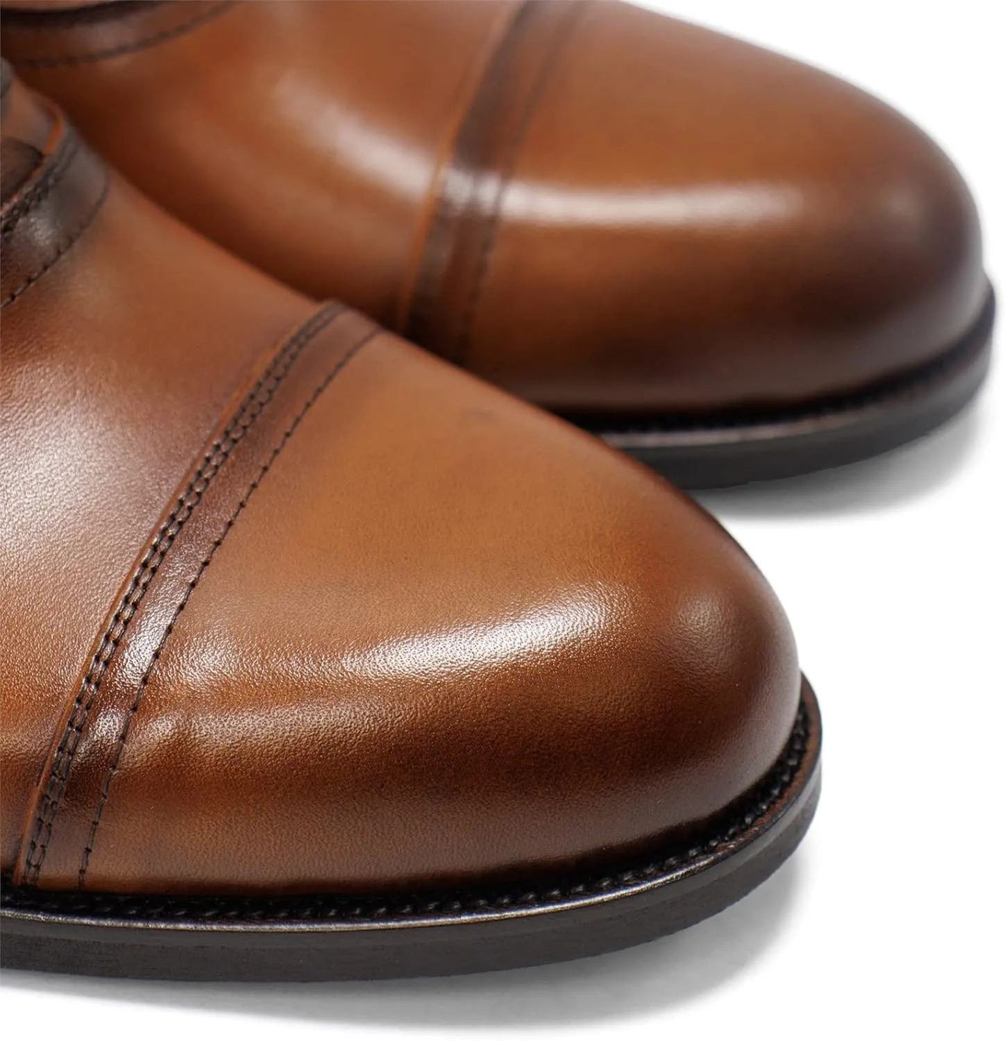 Hakki Men's Cinque Leather Cap-Toe Lace-up Oxford Dress Shoes for Men