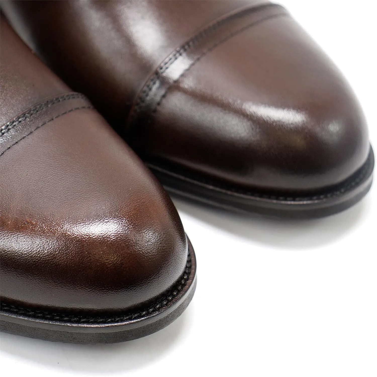 Hakki Men's Cinque Leather Cap-Toe Lace-up Oxford Dress Shoes for Men