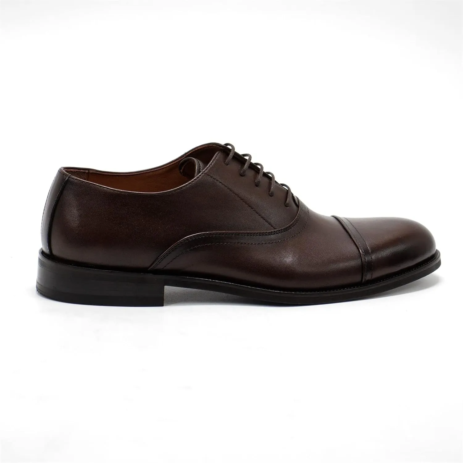 Hakki Men's Cinque Leather Cap-Toe Lace-up Oxford Dress Shoes for Men