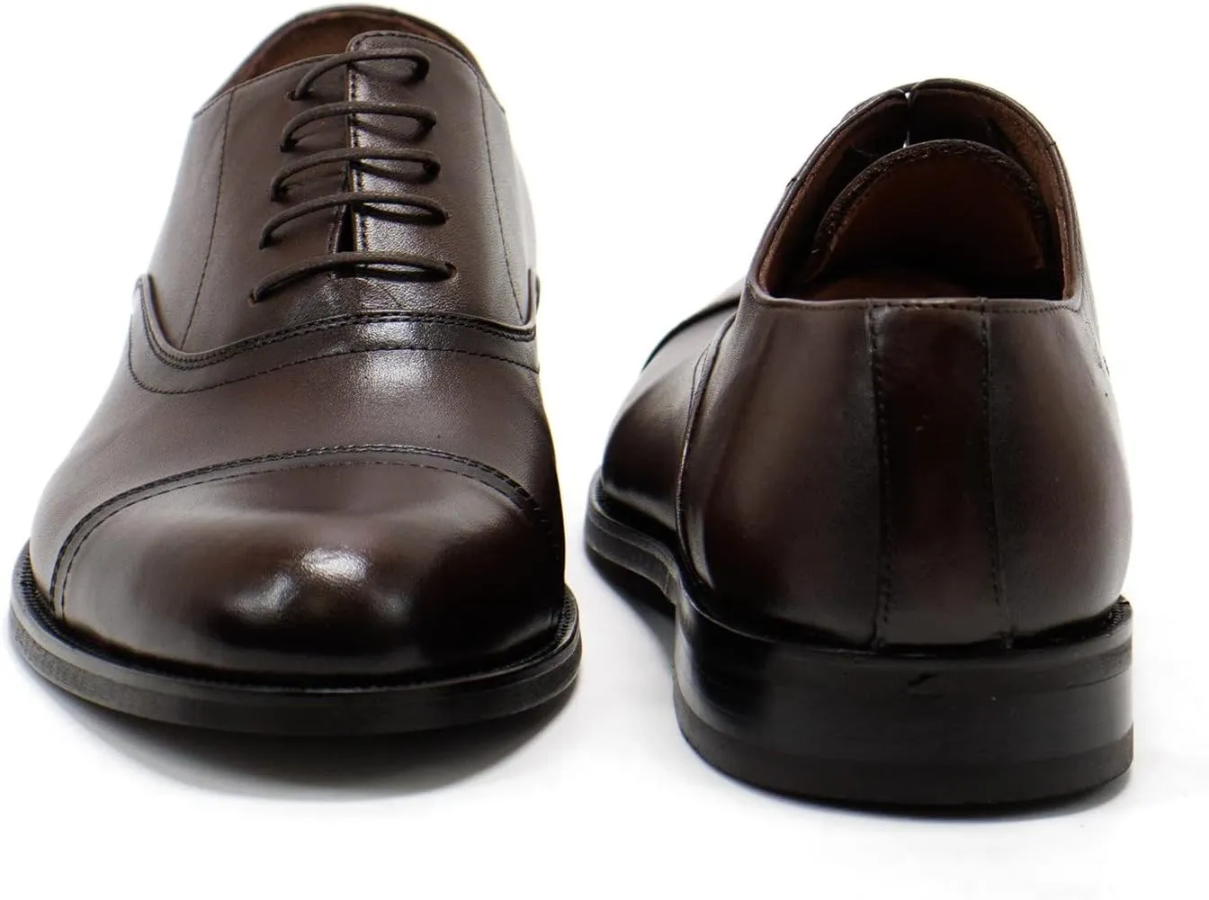 Hakki Men's Cinque Leather Cap-Toe Lace-up Oxford Dress Shoes for Men