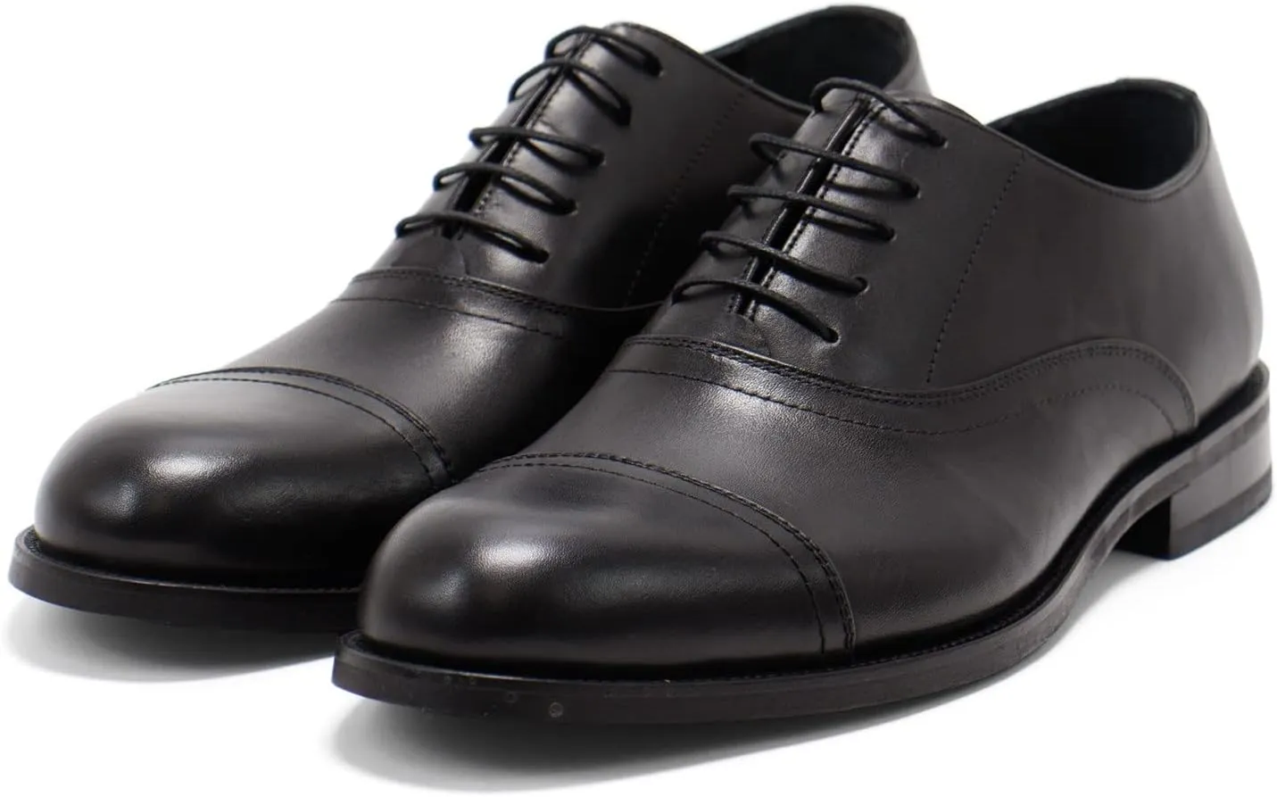 Hakki Men's Cinque Leather Cap-Toe Lace-up Oxford Dress Shoes for Men