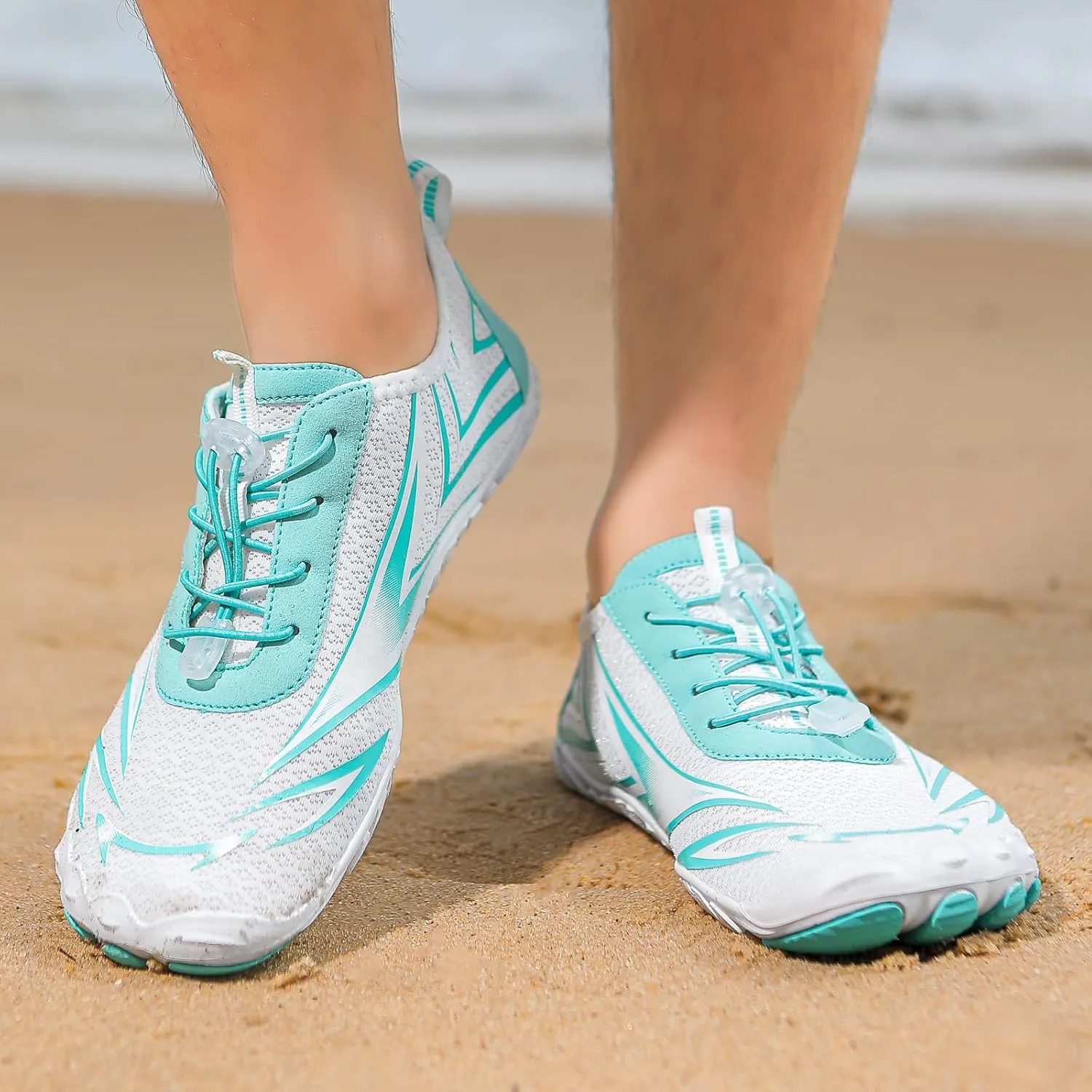 Hike Barefoot Footwear for Women Men Lightweight Non-Slip Hiking Athletic Footwear,Quick-Dry&Wide Toe Box Breathable Trail Shoes,Summer Comfortable Grounded Shoes with Adjustable Shoelaces