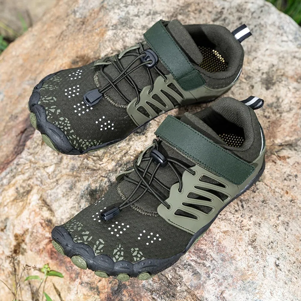 Hike Barefoot Shoes for Winter Autumn Footwear, Minimalist Barefoot Shoes for Men Women Wide Toe Zero Drop Athletic Hiking and Trail Running Shoe