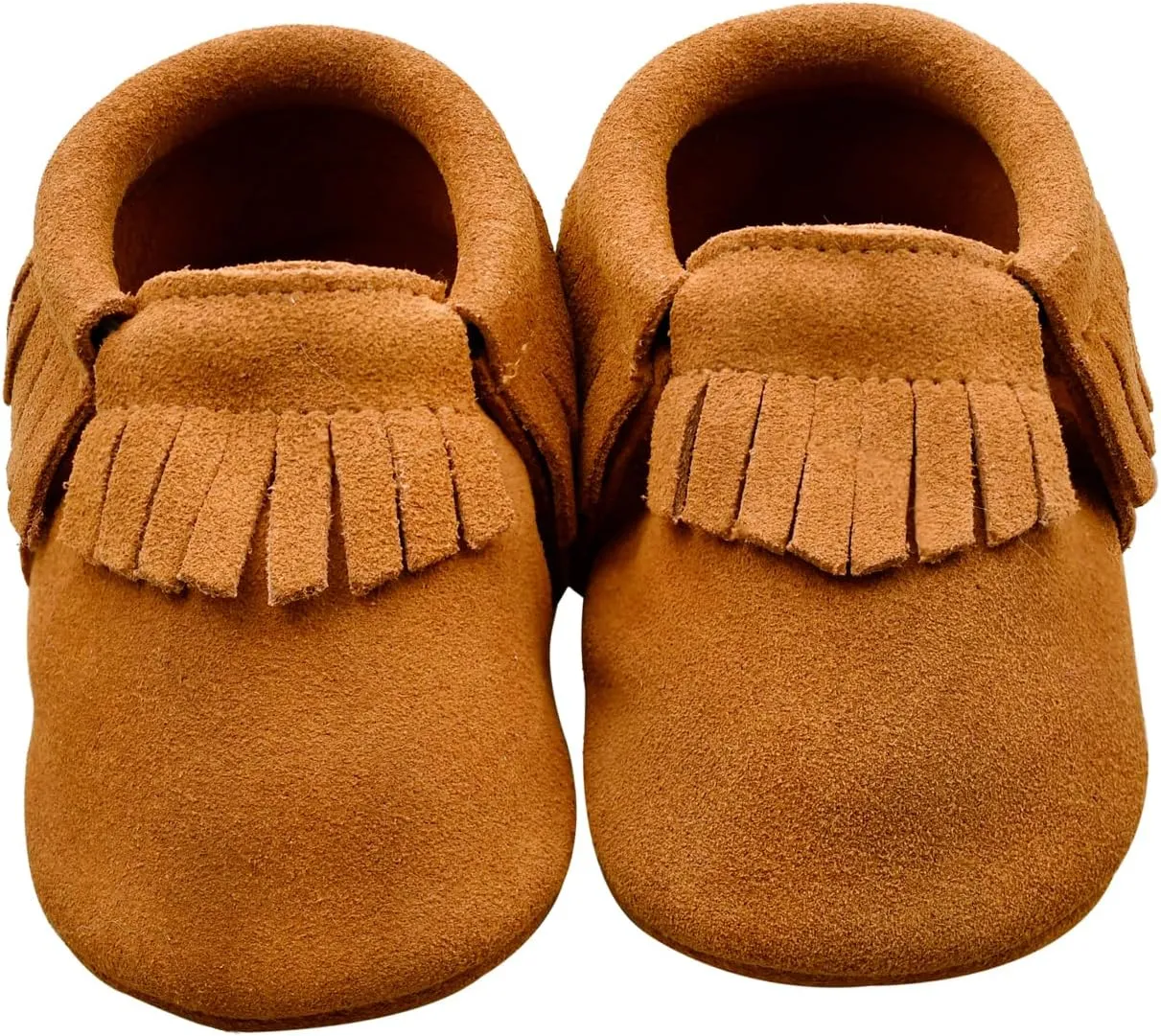 iEvolve Baby Leather Shoes Baby First Walking Shoes Baby Tassel Shoes Soft Sole Crib Shoes Baby Moccasins