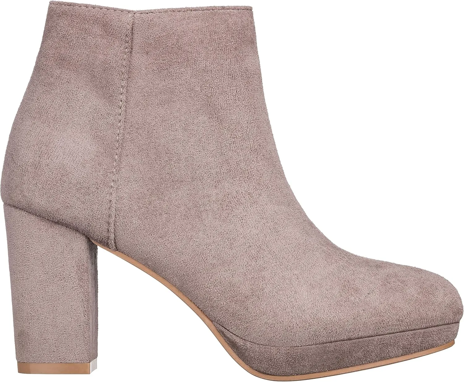 ILLUDE Womens Ankle Bootie Side Zip Comfortable Block Heel Chunky Platform Ankle Boots
