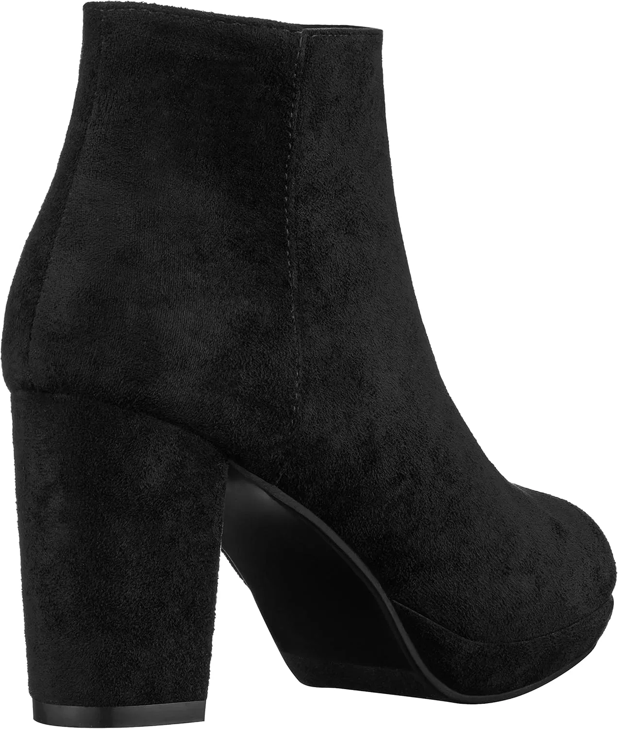 ILLUDE Womens Ankle Bootie Side Zip Comfortable Block Heel Chunky Platform Ankle Boots