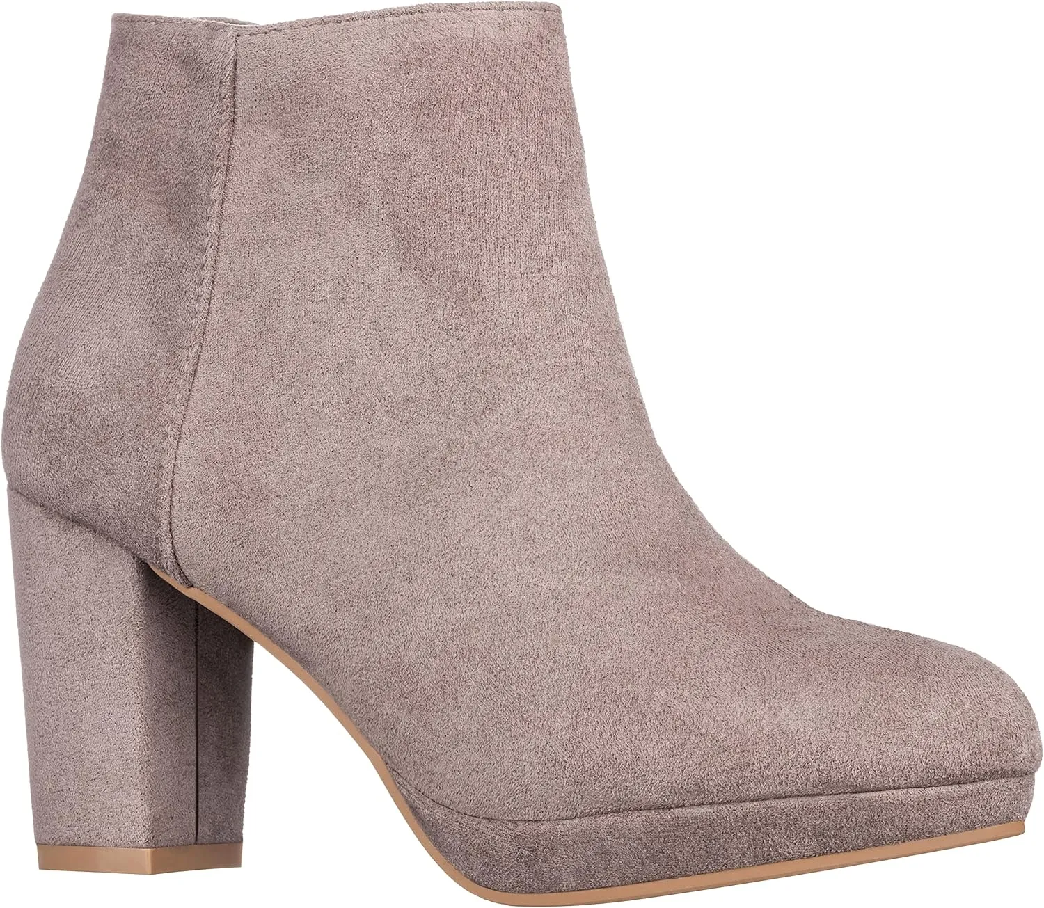 ILLUDE Womens Ankle Bootie Side Zip Comfortable Block Heel Chunky Platform Ankle Boots