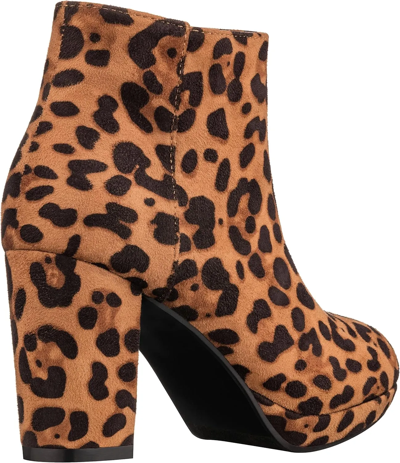 ILLUDE Womens Ankle Bootie Side Zip Comfortable Block Heel Chunky Platform Ankle Boots