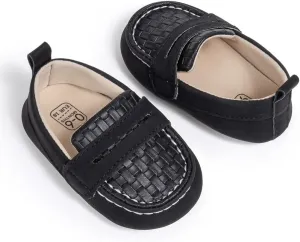 Infant Baby Boys Loafers Soft Sole PU Leather Toddler Moccasins Girls First Walking Crib Dress Shoes