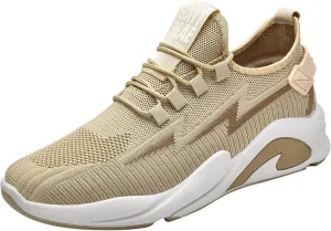 Jogging Walking Sneakers for Men Lace Up Lightweight Breathable Fashion Sneaker Arch Support Plantar Fasciitis