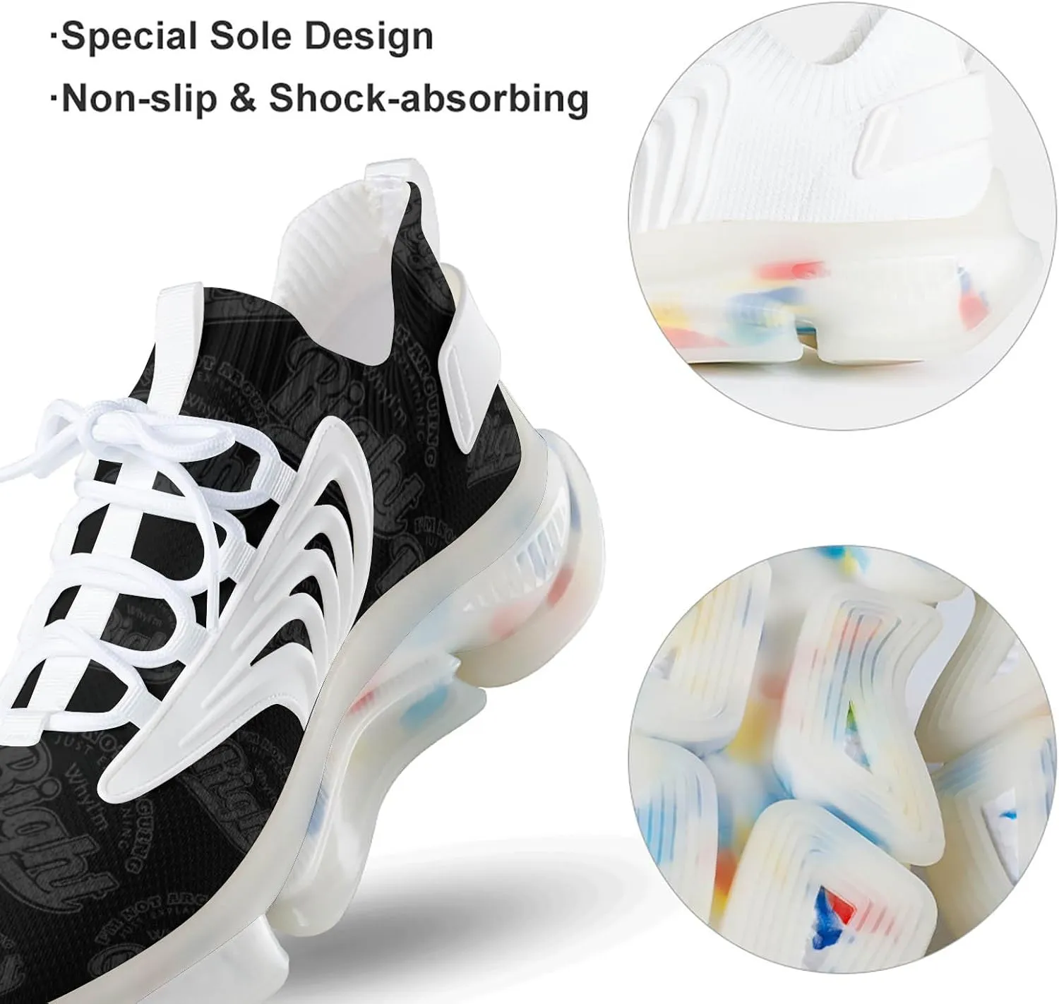 Just Explaining I'm Right Men's Running Shoes Lightweight Walking Shoe Breathable Sneaker