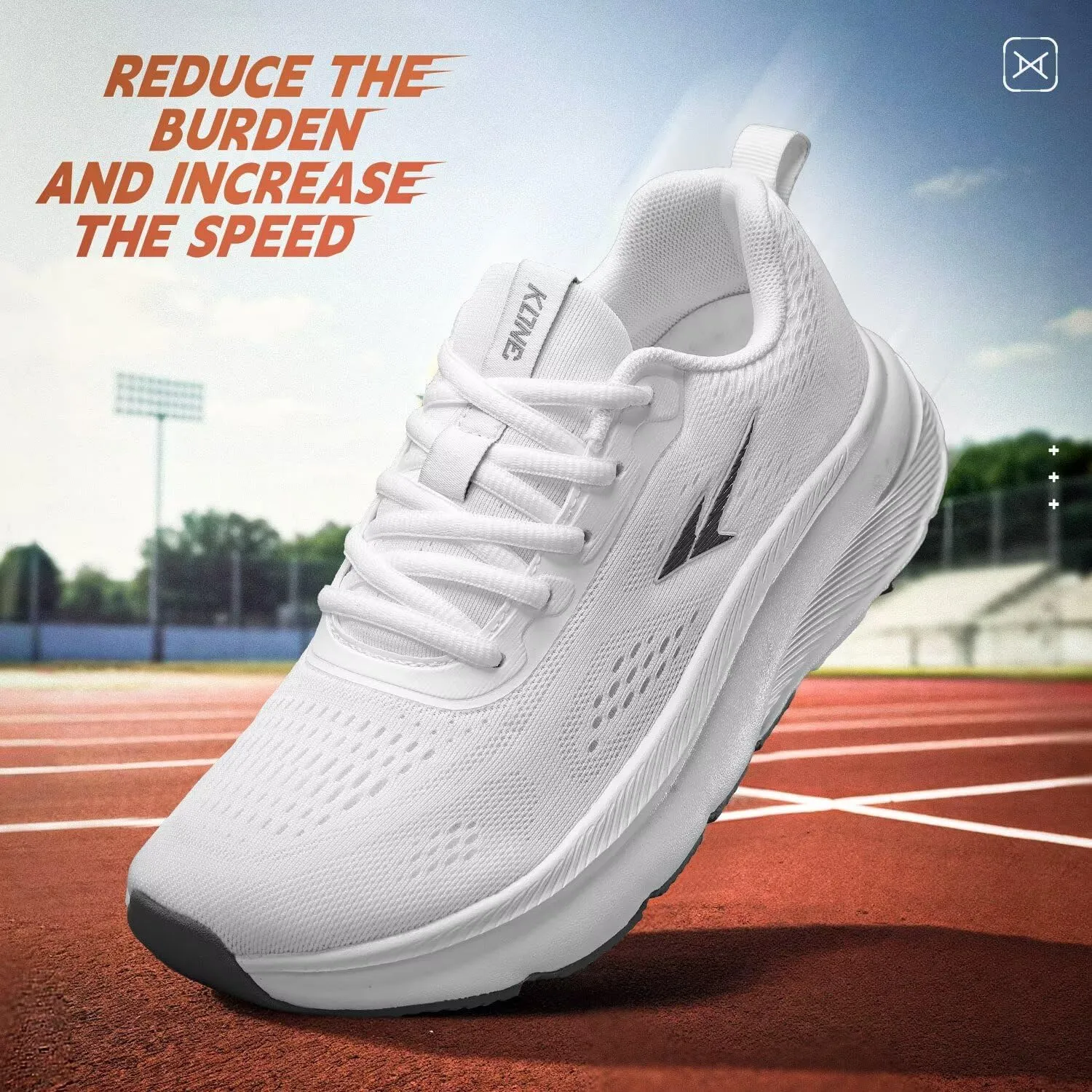 KDN Men's Wide Toe Box Shoes Cushioned Road Running Shoes Non Slip Mens Walking Sneakers for Wide Feet Comfortable Athletic Gym Workout Shoes Wide Width