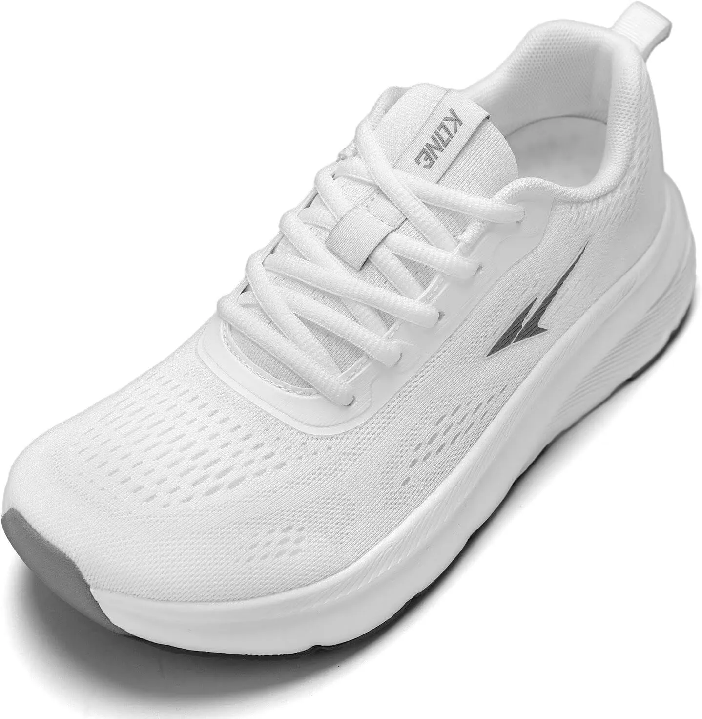 KDN Men's Wide Toe Box Shoes Cushioned Road Running Shoes Non Slip Mens Walking Sneakers for Wide Feet Comfortable Athletic Gym Workout Shoes Wide Width