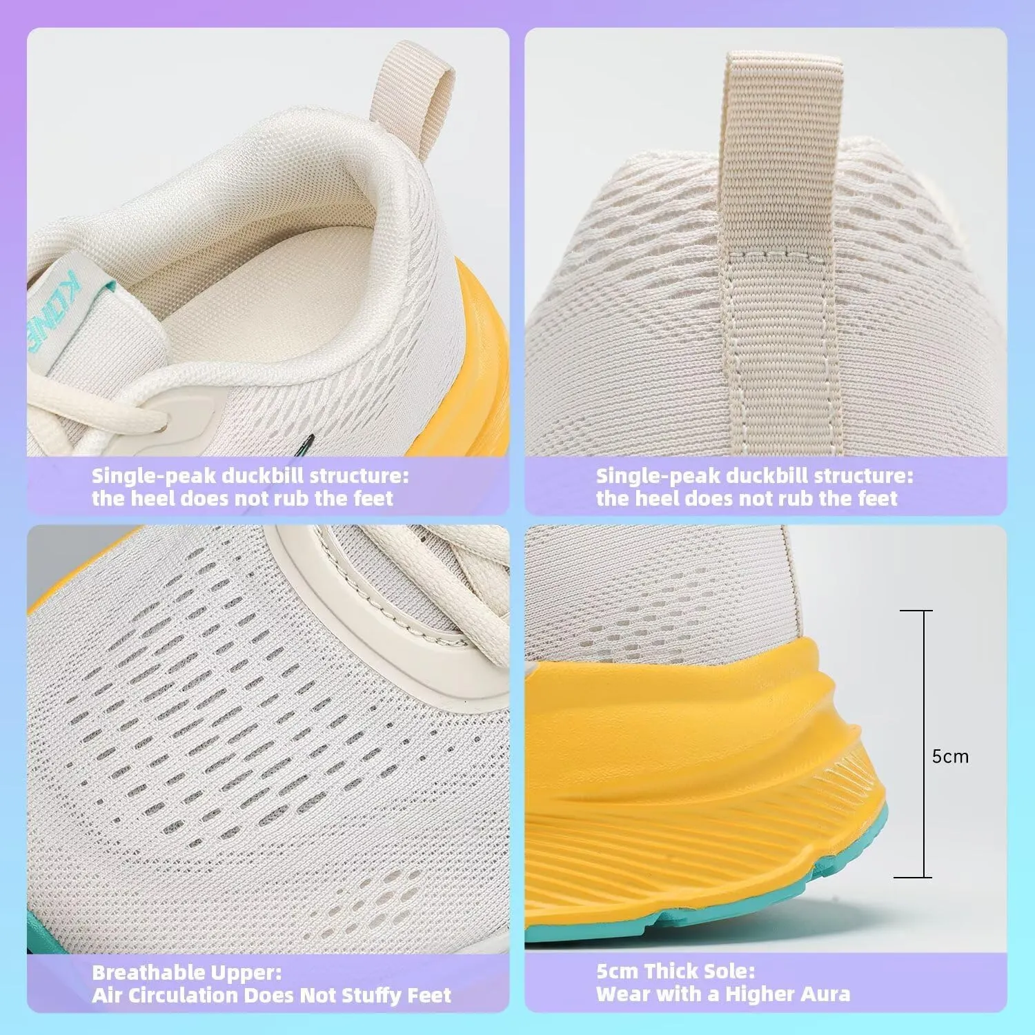 KDN Men's Wide Toe Box Shoes Cushioned Road Running Shoes Non Slip Mens Walking Sneakers for Wide Feet Comfortable Athletic Gym Workout Shoes Wide Width