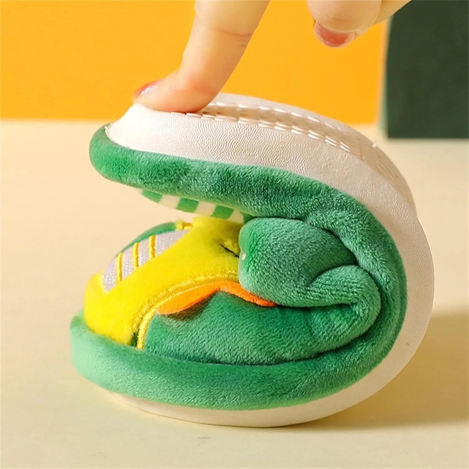 Kids Dinosaur Slippers Toddler Comfort House Slippers Cute Warm Plush Slip On Boys Girls Indoor Fuzzy Princess Slippers