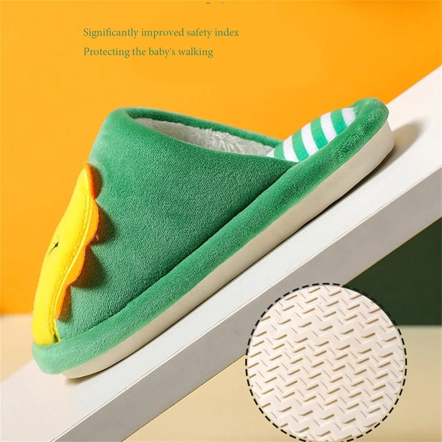 Kids Dinosaur Slippers Toddler Comfort House Slippers Cute Warm Plush Slip On Boys Girls Indoor Fuzzy Princess Slippers