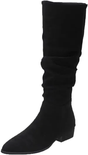 Knee High Boots Women Ankle Boots Pointed Thick Heeled High Heeled Shoes Fashionable Comfortable Stacking Booties