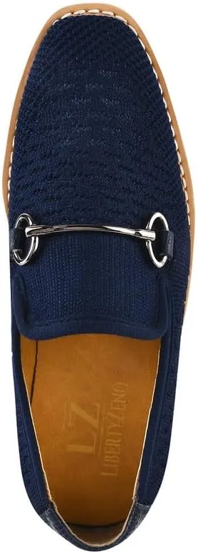 LIBERTYZENO Boys Lizard Print Textile & Leather Kids Slip on Dress Loafer Shoes for Easter Gift