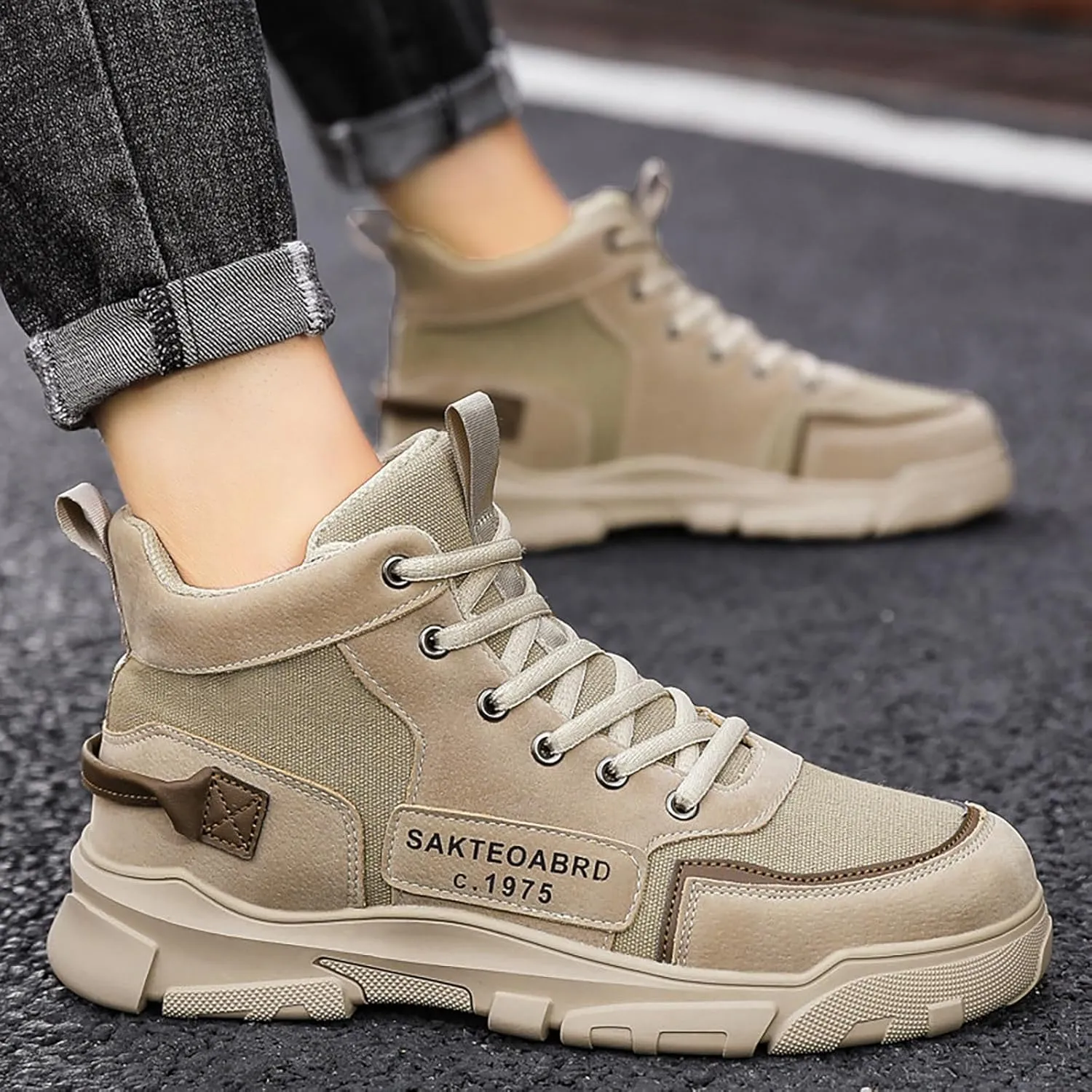 Lightweight Hiking Shoes for Men Lightweight Breathable Slip On Running Shoe Athletic Fashion Sneakers for Men
