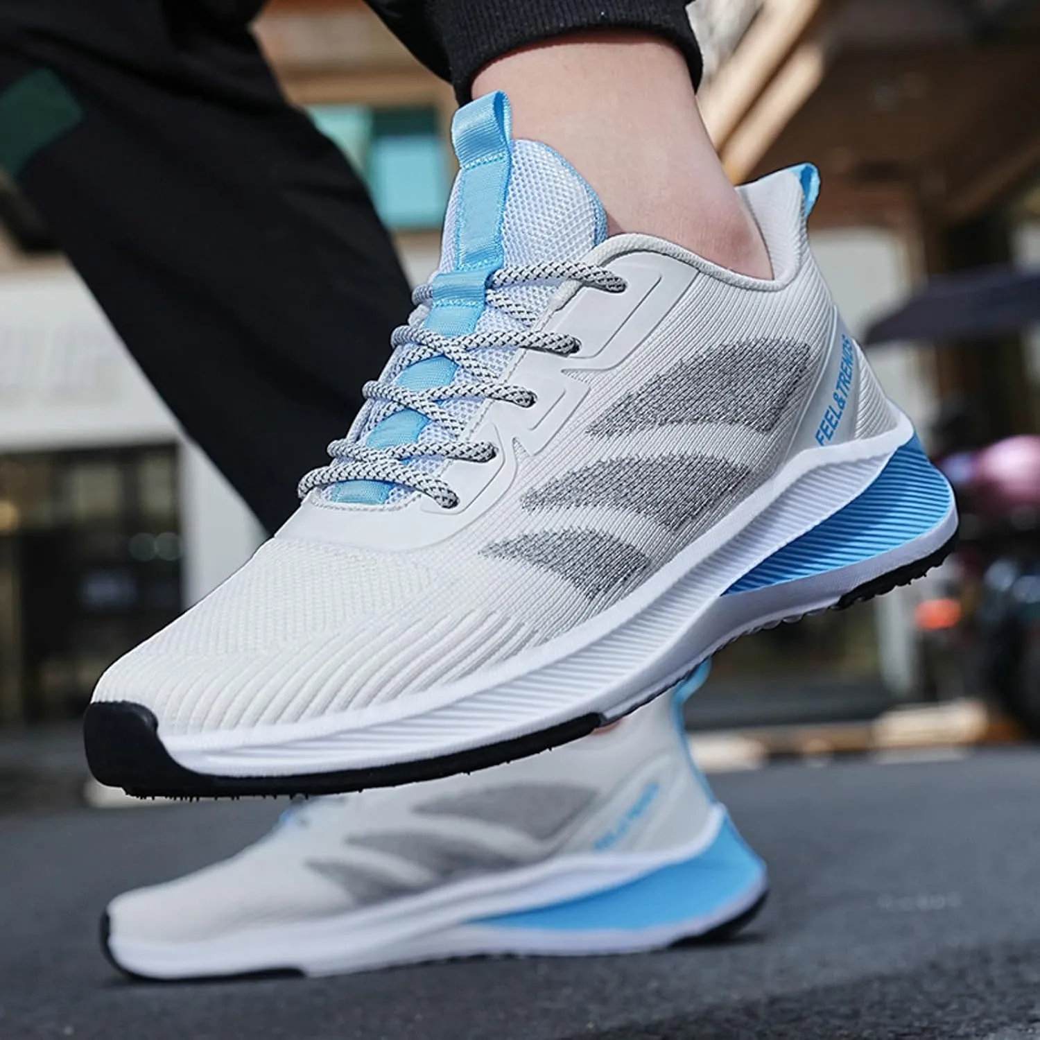 Lightweight Hiking Shoes for Men Lightweight Breathable Walking Shoe Gym Tennis Lightweight Work Shoes for Men