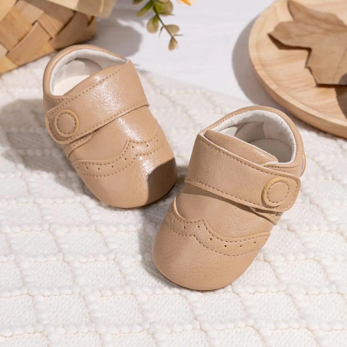 Meckior Infant Baby Girls Boys Premium Soft Sole Tassel Bowknot Moccasins Toddler Prewalker Princess Anti-Slip Crib Baptism Loafers Shoes
