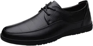 Men Formal Shoes Dress Oxford Lace Up Party Cap Toe Design French Leather Prom Anti-Slip Non Slip Shoe