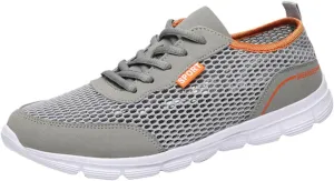 Men Summer Lightweight Breathable Casual Shoes Mesh Casual Running Shoes Mens Sneaker Shoes Size 12, 9